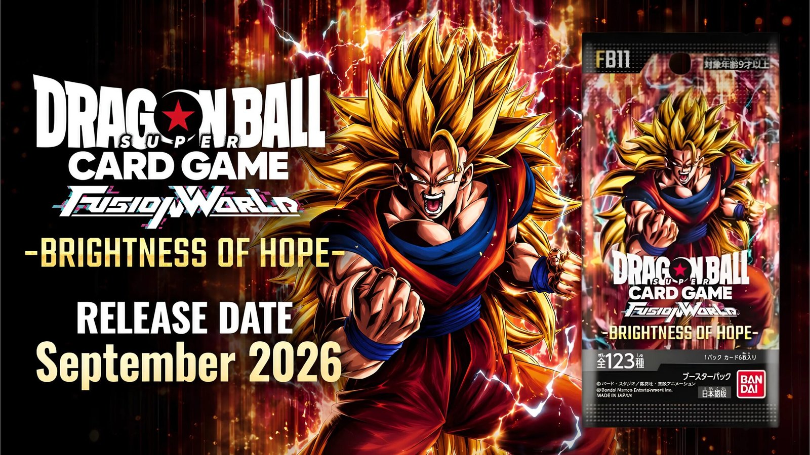 Dragon Ball Super Card Game Fusion World FB11 Brightness of Hope (Preorder) (Preorder) (English Booster Box & Case)