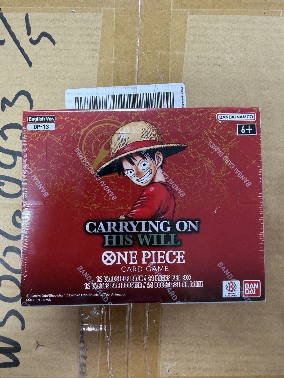 One Piece TCG OP-13 Carrying on His Will (English Booster Box & Case)
