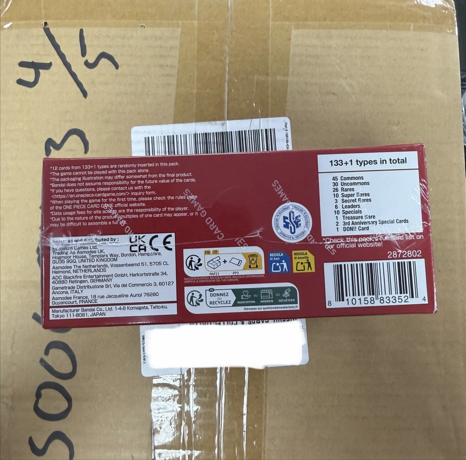 One Piece TCG OP-13 Carrying on His Will (English Booster Box & Case) - Image 4