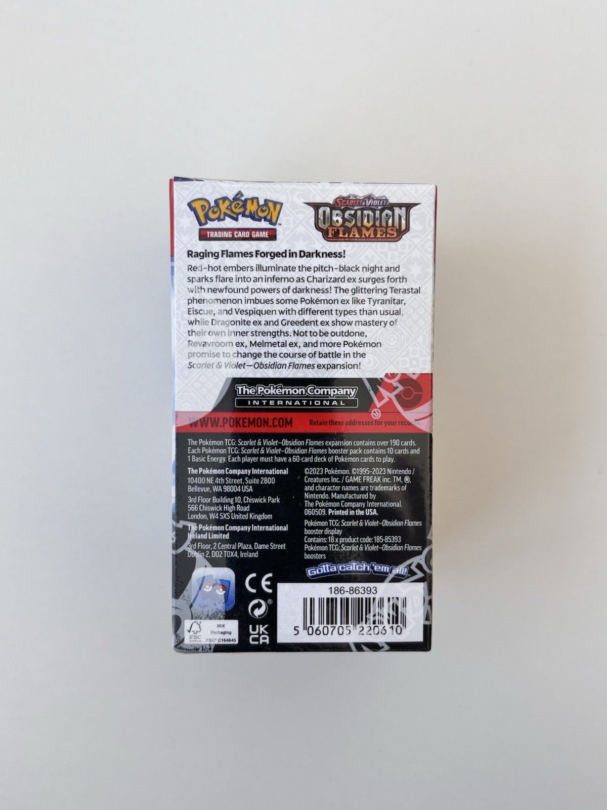 Pokemon TCG Obsidian Flames (English Booster Box & Case) - Image 4